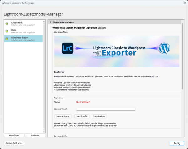 Lightroom Classic to Wordpress Exporter – Bild 2